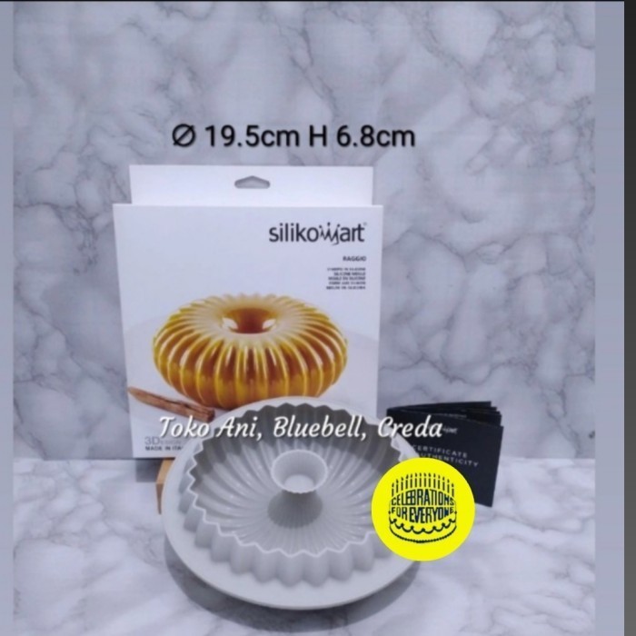 

[New Ori] Silikomart Raggio Vol. 1530Ml 195Mm H 65Mm 3D Design Terbatas