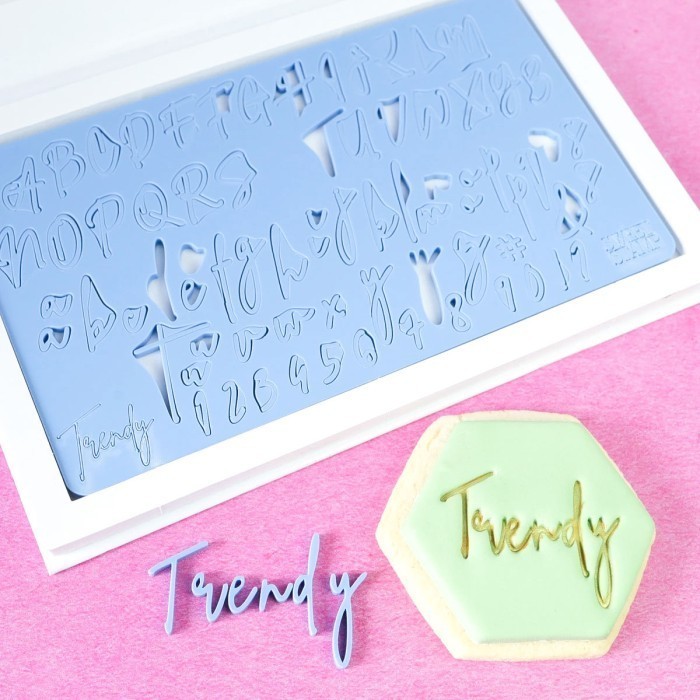 

[New Ori] Trendy Small Sweet Stamp Alphabet Stamp Cake Emboss Embosser Terbaru
