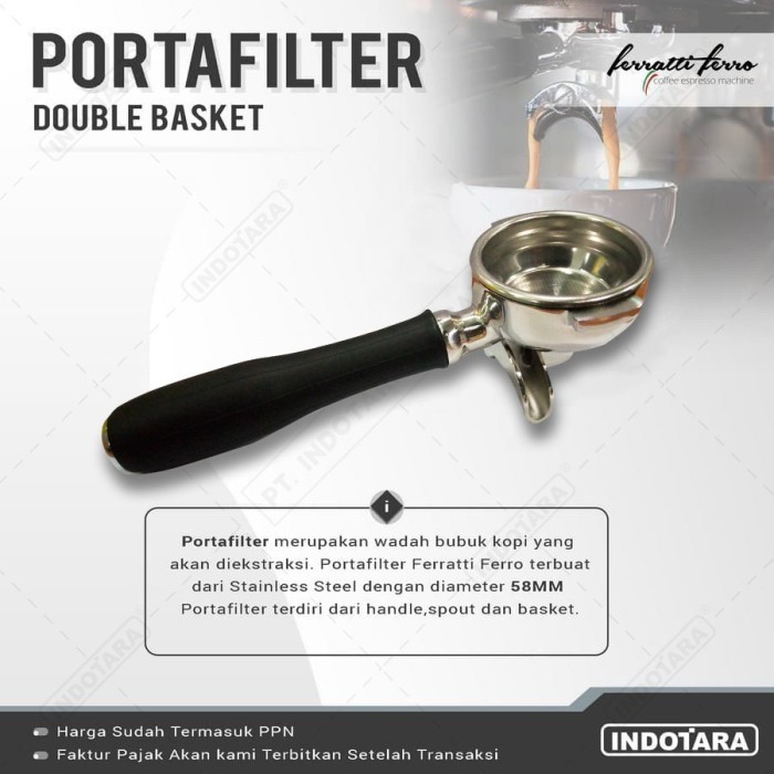 [New Ori] Portafilter Double Basket - Ferratti Ferro Limited