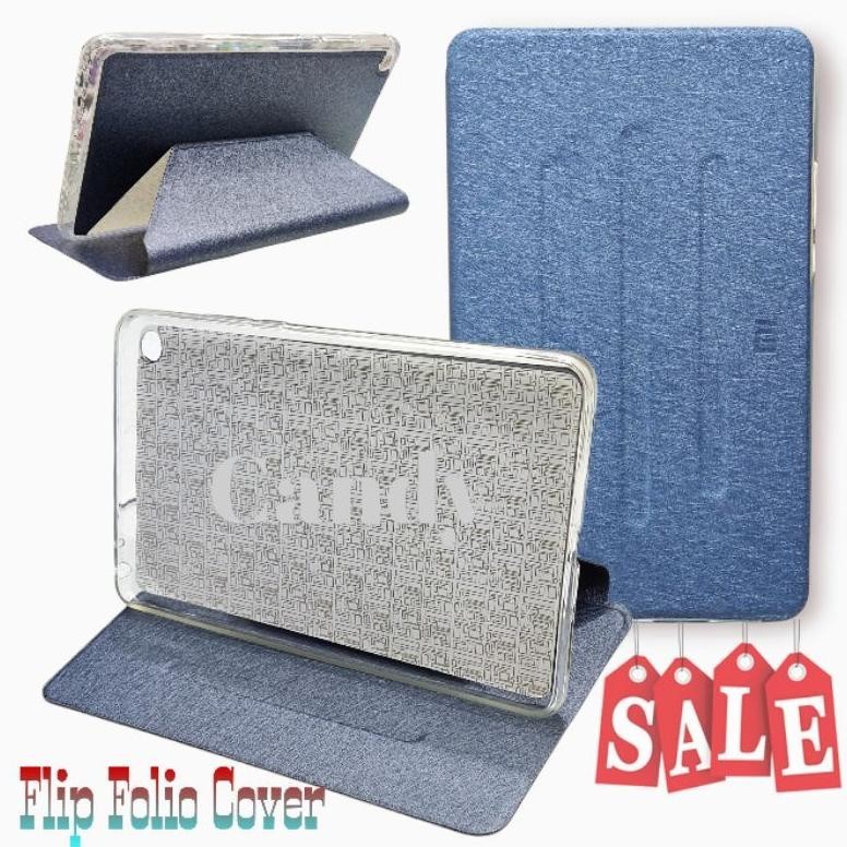 PROMO Case Flip Book Cover Xiaomi Mi Pad 4 Plus 10.1 Soft Folio Cover Leather Case Sarung Kulit Prem