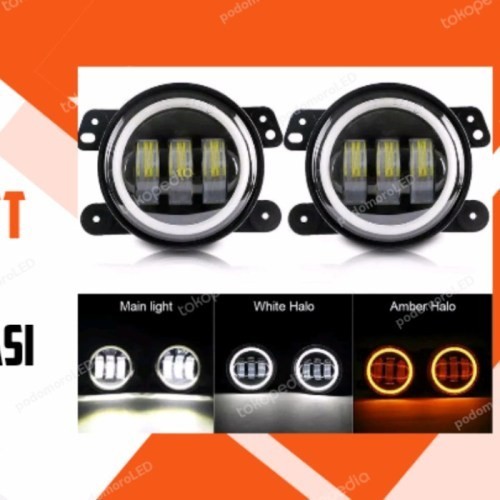LAMPU FOGLAMP BEMPER VARIASI MOBIL 30 WATT DRL SEIN