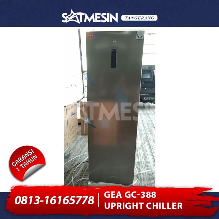 [Baru] Gea Upright Chiller Gc-388 / Gc388 Kulkas Pendingin Chiller Semua Limited