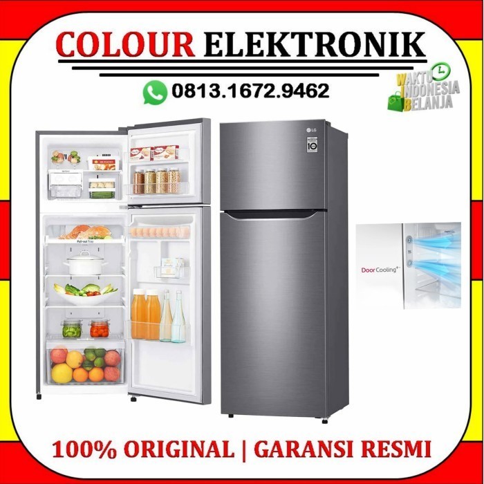 [Baru] Lg Kulkas 2 Pintu Gng222Slcb  Gn-G222Slcb  Slcb  Smart Inverter Diskon