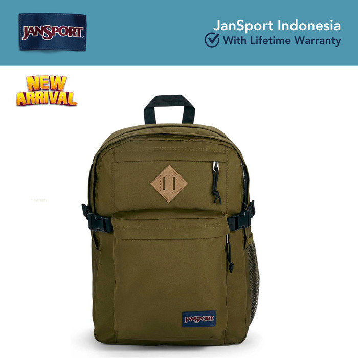 ✅New Jansport Tas Ransel Laptop Backpack Daypack Main Campus Army Green Terbaru