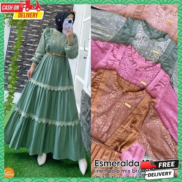 Terbaru Viral Dres Muslimah Kondangan Simple Simpel Ibu Baju Dreas Pesta Syari Games Aesthetic Impor