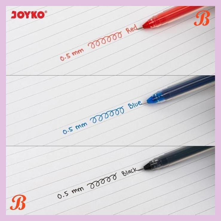 

| KG | JOYKO GEL PEN AMAZING GEL BLACK BLUE PENA JEL HITAM BIRU JOYKO GP-378
