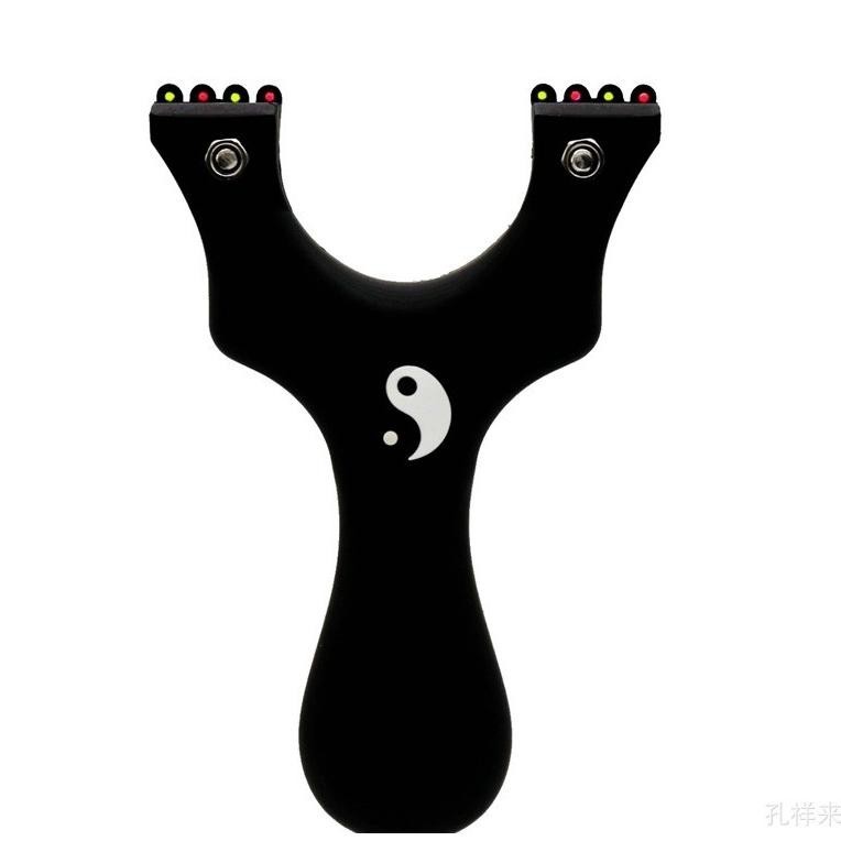 Flase Sale Resin Ketapel Recurve Hitam Klip Solid Titik Busur Polikarbon Bisa Cod