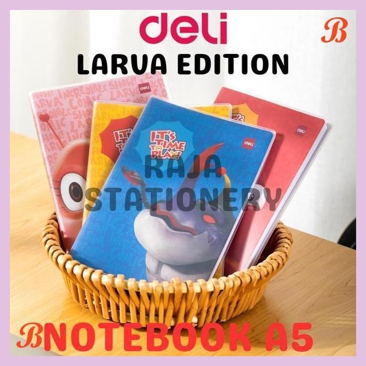 

| KG | DELI NOTEBOOK DIARY A5 EVA COVER BUKU TULIS DELI A5 MOTIF LARVA EN304