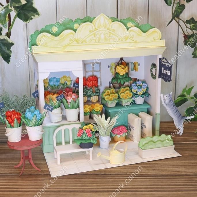 

Papercraft DIY Miniatur Toko Bunga Miniature