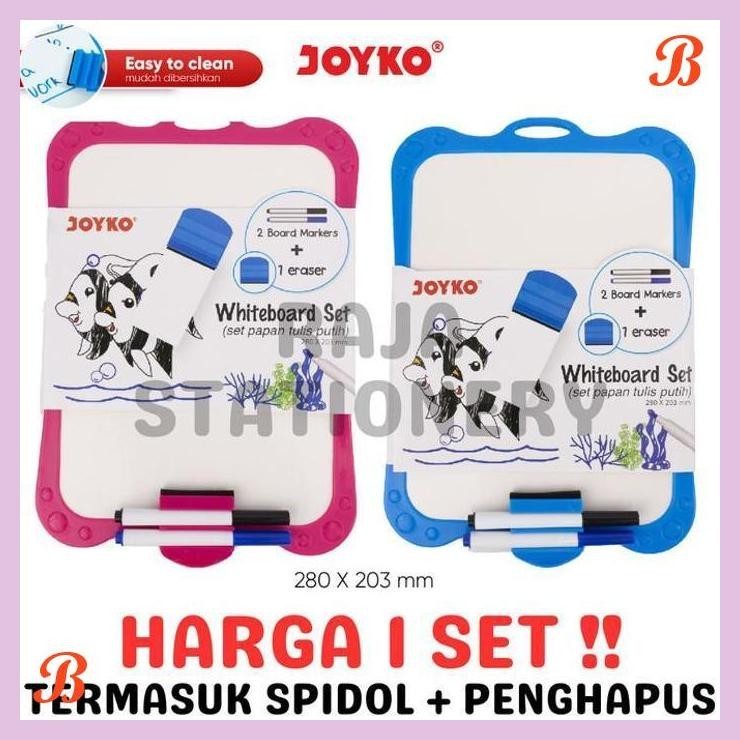 

| KG | JOYKO WHITEBOARD SET + FREE SPIDOL PAPAN TULIS PUTIH JOYKO WBS-170CO