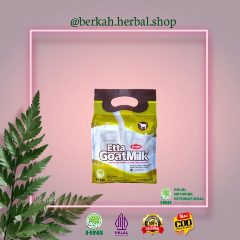 

Etta Goat Milk HNI HPAI // Susu Kambing Etawa rasa Gula Aren