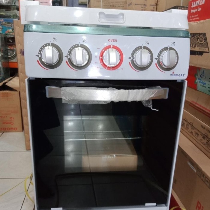 [New] Kompor Freestanding Winn Gas W5050A Kompor 4 Tungku Plus Oven Limited