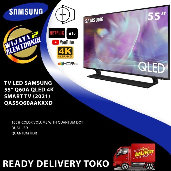 [New] Tv Qled 55 Inch Samsung 55Q60A 4K Smart Tv 2021 Berkualitas