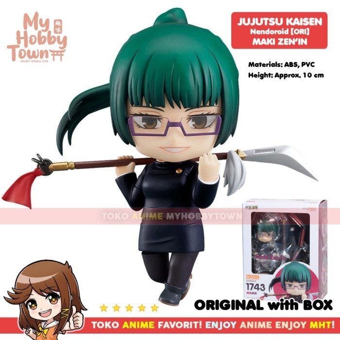 [Ori] Original Jujutsu Kaisen Nendoroid 1743 - Maki Zenin Berkualitas