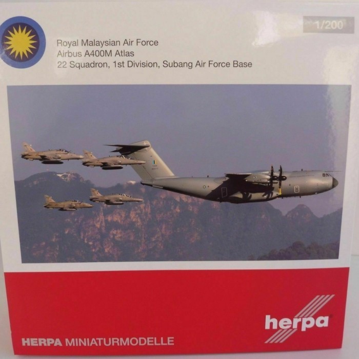 [Original] Diecast Pesawat 1/200 Herpa A-400M Terbatas