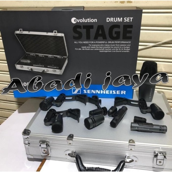 [New] Mic Drum Sennheiser E600 Drum Set 7 Kit Free Koper Best Quality Terbaru