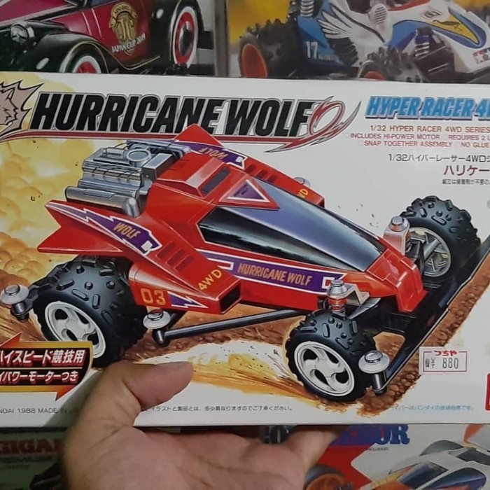 [Original] Hyper Racer Mini 4Wd Hurricane Wolf Bandai Terbatas