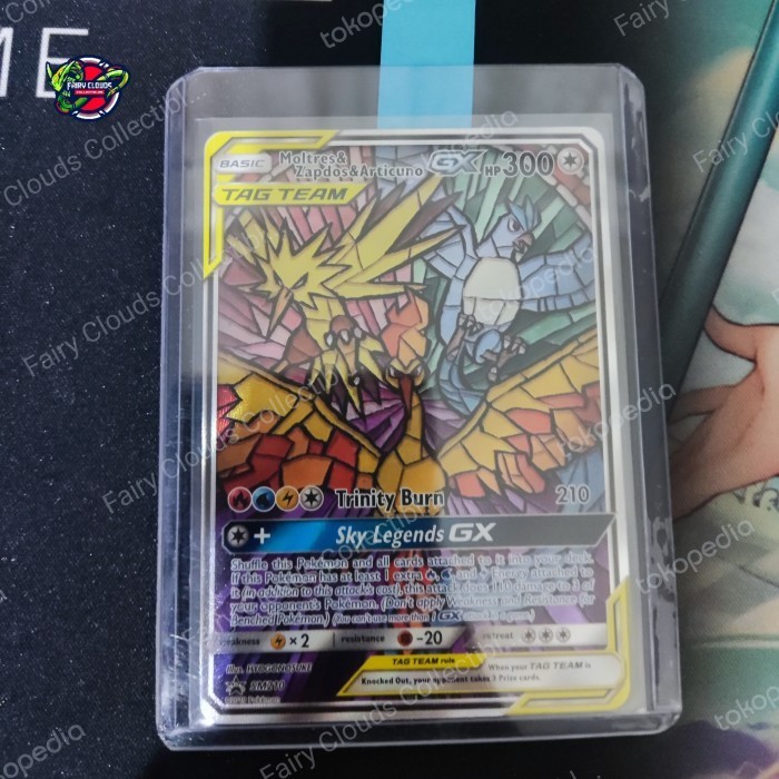 ✅Baru Moltres Zapdos Articuno Gx Sr Aa Promo Sm210 Pokemon Tcg English Limited