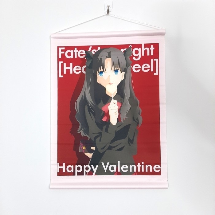 [Ori] Limited A3 Tapestry Fate/Stay Night Rin Tohsaka Happy Valentine Terbatas