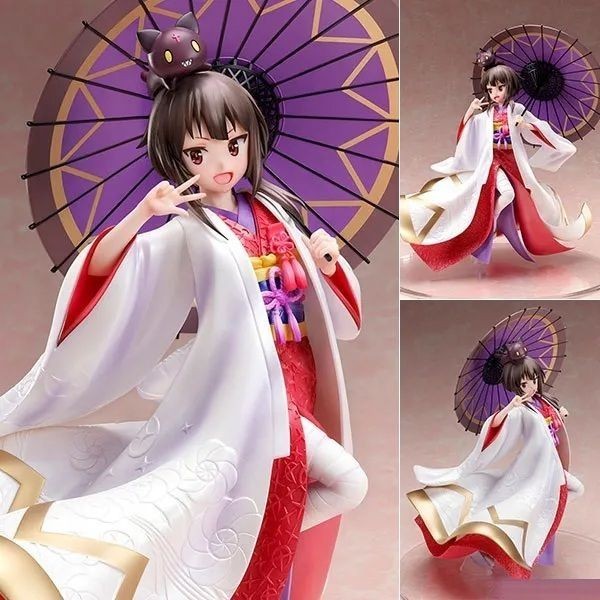 [Ori] Pvc Figure 1/7 Megumin - Shiromuku Ver. Berkualitas