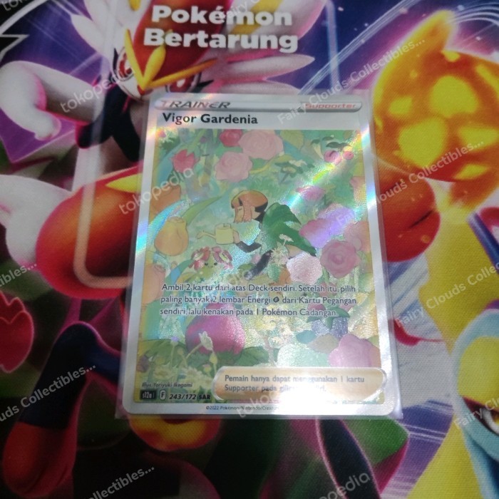 ✅Baru Vigor Gardenia Full Art Sar Pokemon Tcg Indonesia S12A Vstar Semesta Terbaru