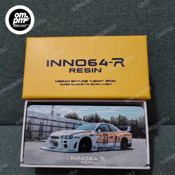 [Original] Inno64 Resin R34 Silhouete White Putih Kuning Petir Berkualitas