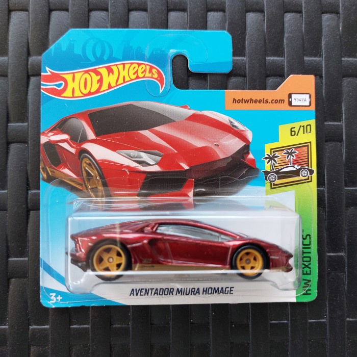 [Original] Hot Wheels Lamborghini Aventador Miura Short Card Ths Super Th Diskon