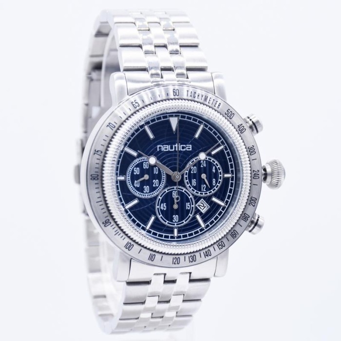 ✅New Jam Tangan Pria Original Nautica Napspf203 Rantai Murah Terbaru