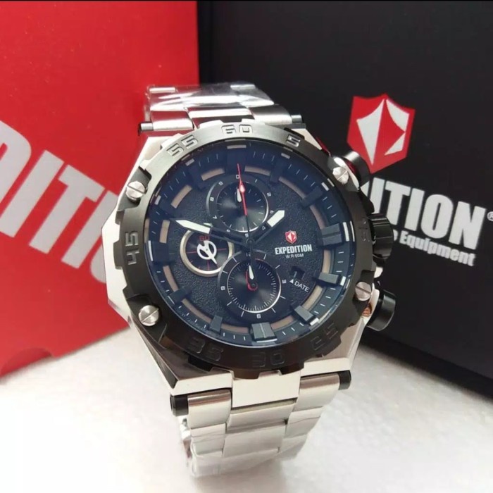 ✅New Expedition E 6797 Silver Black E6797 Pria Original Berkualitas