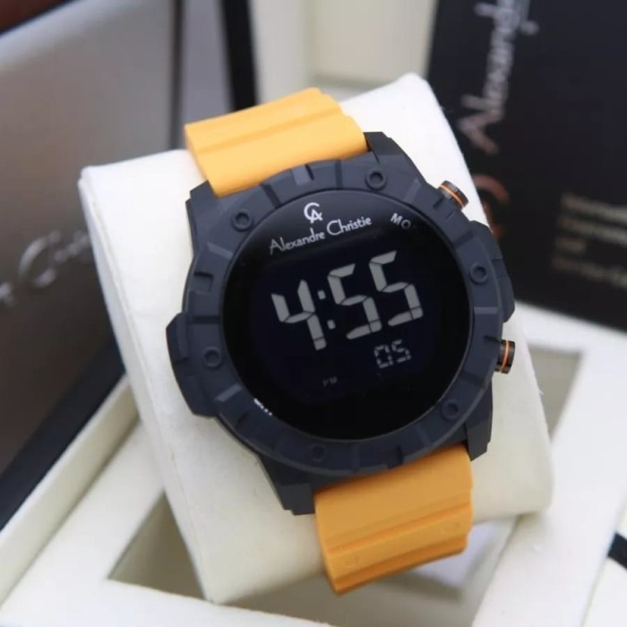 ✅New Jam Tangan Pria Alexandre Christie Ac 9364 Mh Original Yellow Limited