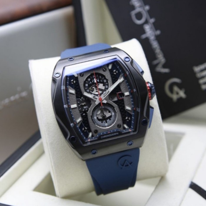 ✅New Alexandre Christie Pria Ac 6608 Ac6608 Blue Black Original Garansi Terbaru