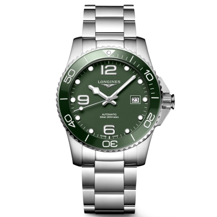 ✅New Longines Hydroconquest Green 41Mm L3.781.4.06.6 Berkualitas