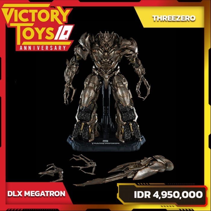 [Ori] Transformers Dlx Megatron Revenge Of The Fallen By Threezero Terbatas