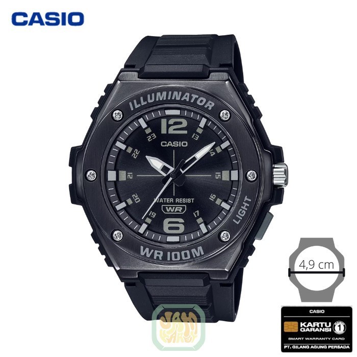 ✅New Jam Tangan Pria Casio Mwa-100Hb-1Av Original - Mwa100Hb 1A Hitam Berkualitas