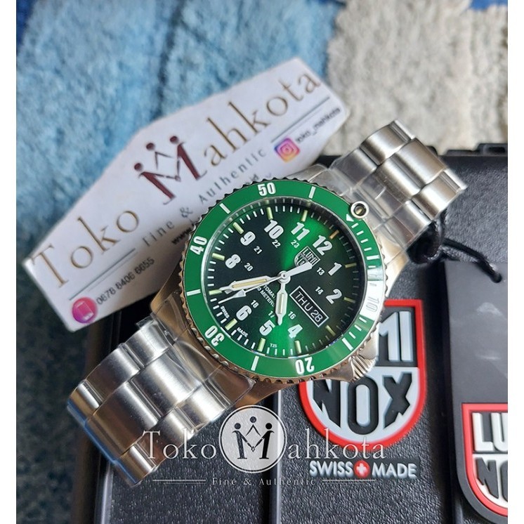 ✅Ori Jam Tangan Luminox 0937 Sport Timer Automatic Green Diskon