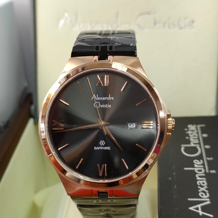 ✅New Jam Pria Original Alexandre Christie Acf 8541 Md All Steel Limited