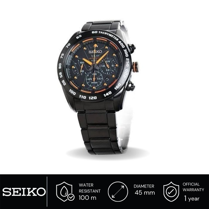 ✅Ori Jam Tangan Pria Seiko Solar Chronograph Ssc127 Ssc127P1 Limited Ori Terbaru