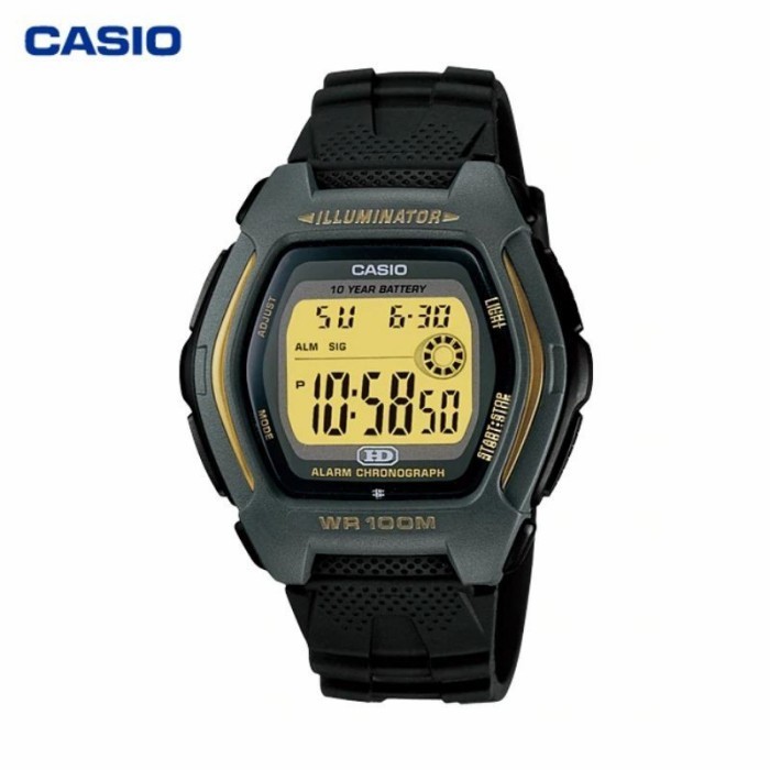 ✅Original Jam Tangan Pria Casio Hdd-600G-9A Original - Hdd600G Hitam Gold Terbaru