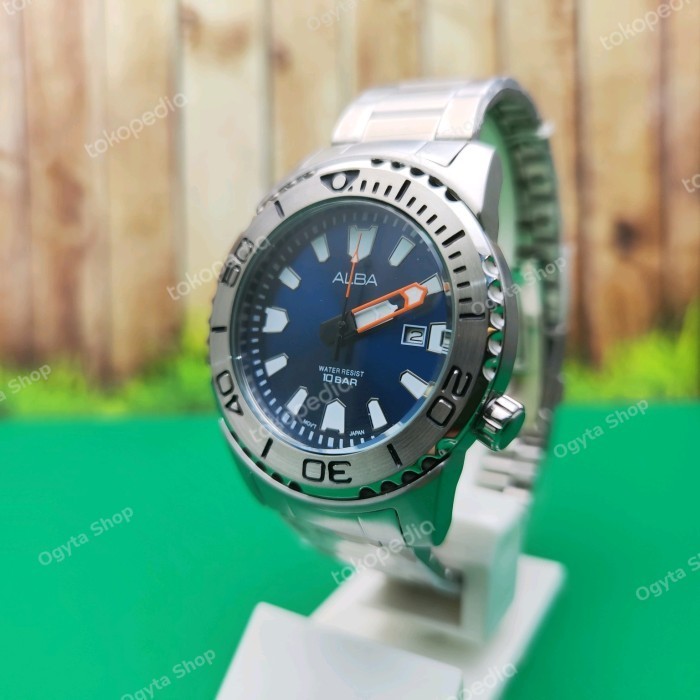 ✅Original Jam Tangan Pria Alba Original Tali Rantai Ag8M07X1 Garansi Terbaru