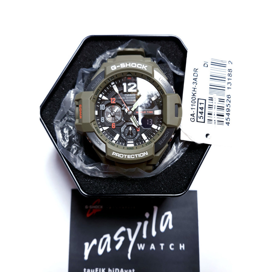 ✅Original Casio G-Shock Ga 1100Kh-3Adr Terbatas
