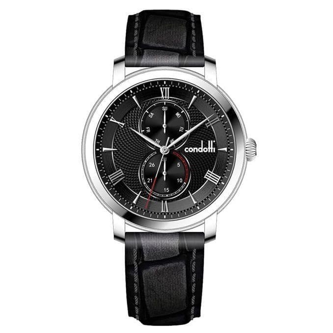 ✅Original Condotti Cn1091-S03-L03 Sollecito - Jam Tangan Pria - Black Diskon