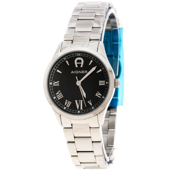 ✅Termurah Aigner A32600 Quartz Black Dial Stainless Steel Ladies Watch Diskon