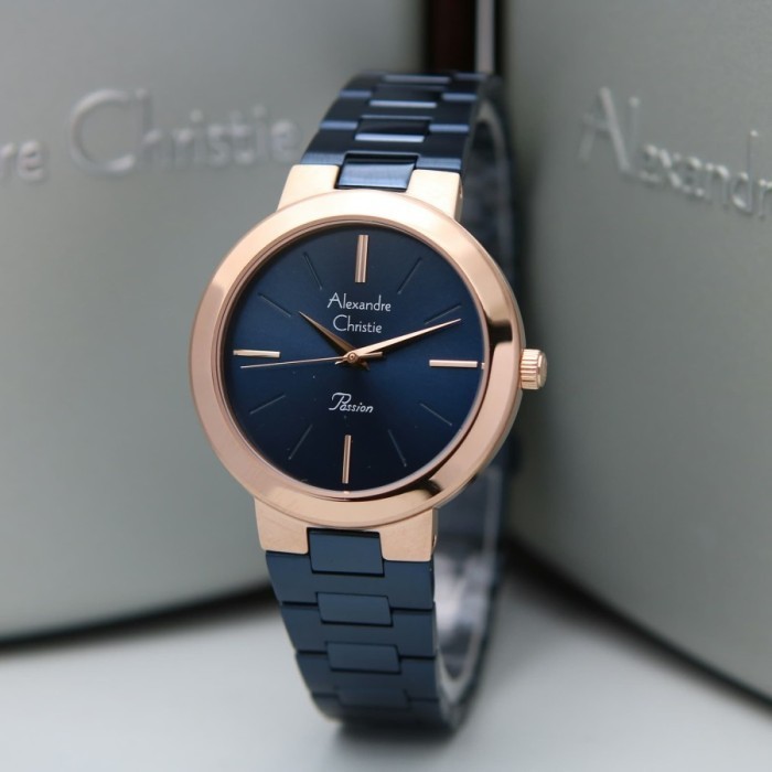 ✅Termurah Alexandre Christie Ac 2838 Rosegold Blue. Garansi Resmi 1Tahun Terbaru