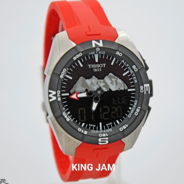 ✅Sale Jam Tangan Pria Tissot T091.420.47.051.10 Original Red Rubber Terbaru