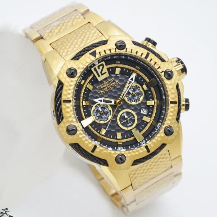 ✅Ready Jam Tangan Pria Invicta 27302 Rantai Gold Original Swiss Made Limited