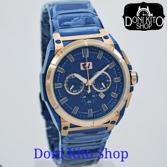 ✅Ready Jam Tangan Pria Christ Verra Original 20028G-1J Blu Garansi Resmi New Terbatas