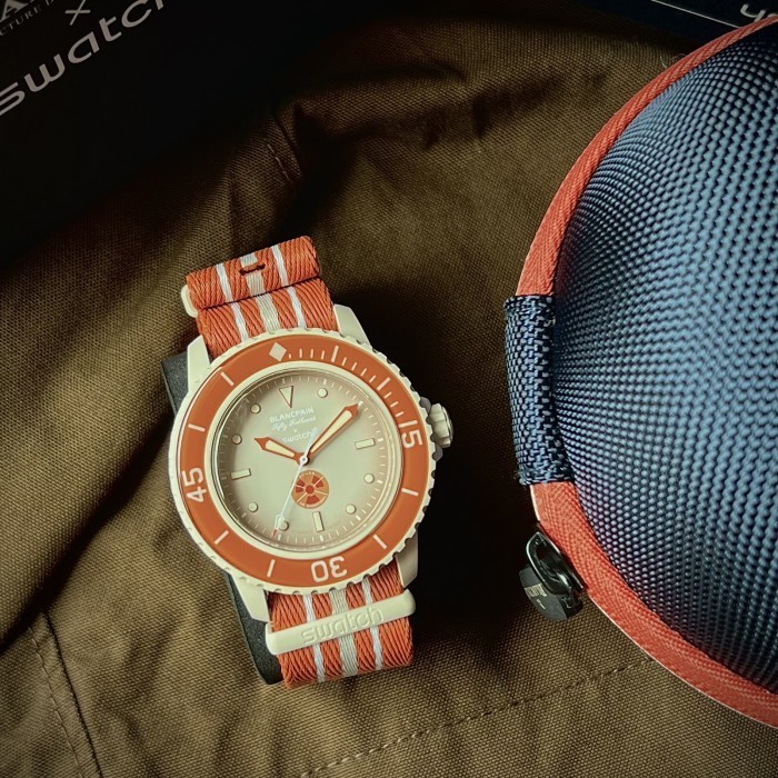 ✅Ready Bnib Blancpain X Swatch Arctic Ocean Automatic Diskon