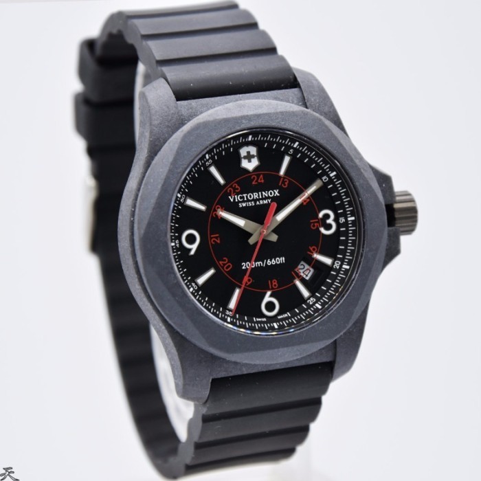 ✅Ori Jam Tangan Pria Victorinox Carbon 241777 Rubber Original Swiss Made Diskon