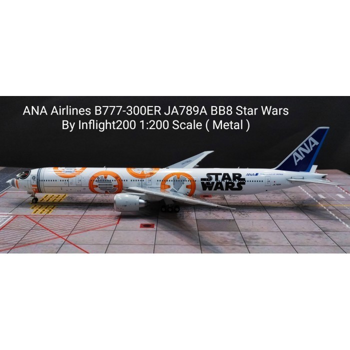 [Original] Ana Airlines B777-300Er Ja789A Bb8 Star Wars By Inflight200 1:200 Scal Diskon