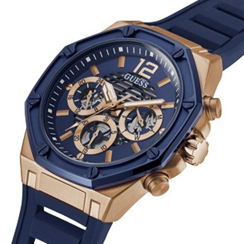 ✅Ori Jam Tangan Pria Guess Watch Blue Momentum - Gw0263G2 Original Terbaru